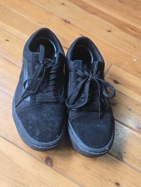 Black VANS Canvas & Suede Sneakers